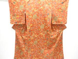 花唐草模様小紋着物